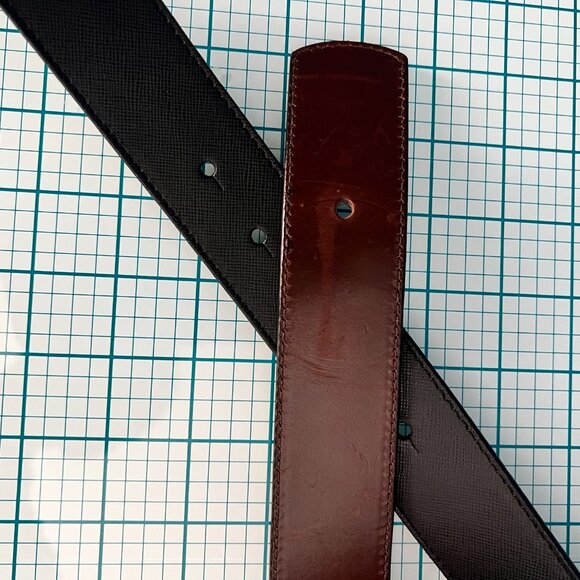 Tory Burch Black Leather Belt with Silver Buckle - Picture 6 of 9